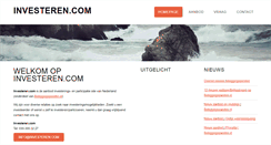 Desktop Screenshot of investeren.com